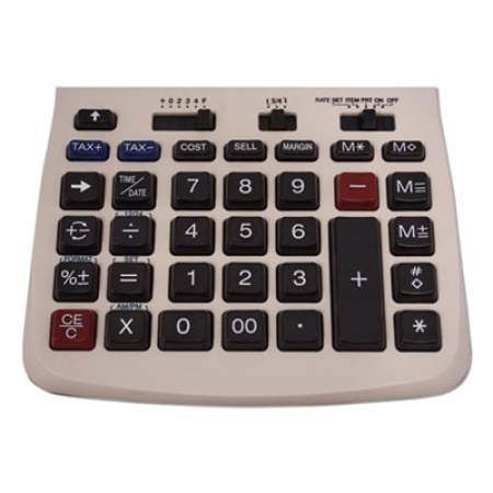Victor 1208-2 Two-Color Compact Printing Calculator, Black/Red Print, 2.3 Lines/Sec
