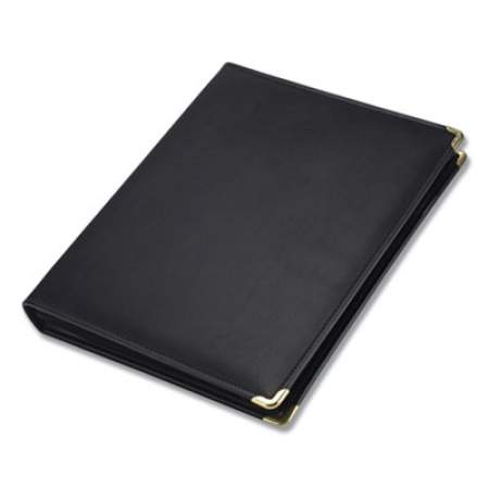 Samsill Classic Collection Zipper Ring Binder, 3 Rings, 1.5" Capacity, 11 x 8.5, Black (15250)