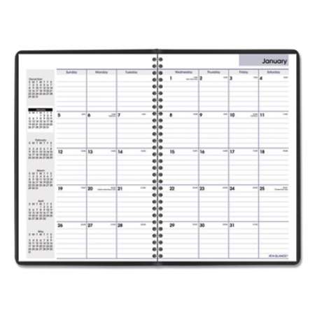 AT-A-GLANCE DayMinder Monthly Planner, Ruled Blocks, 12 x 8, Black Cover, 14-Month (Dec to Jan): 2021 to 2023 (G47000)