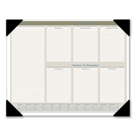 AT-A-GLANCE Executive Monthly Desk Pad Calendar, 22 x 17, White Sheets, Black Corners, 12-Month (Jan to Dec): 2022 (HT1500)