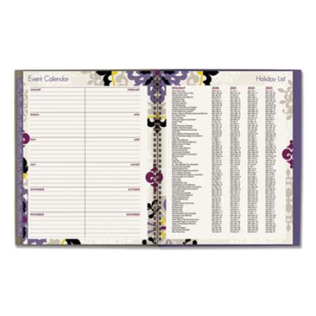 Cambridge Vienna Weekly/Monthly Appointment Book, Vienna Geometric Artwork, 11 x 8.5, Purple/Tan Cover, 12-Month (Jan to Dec): 2022 (122905)
