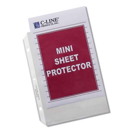 C-Line Heavyweight Polypropylene Sheet Protectors, Clear, 2", 8 1/2 x 5 1/2, 50/Box (62058)