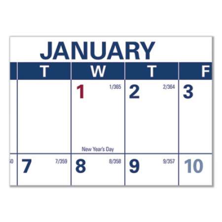 AT-A-GLANCE Erasable Vertical/Horizontal Wall Planner, 32 x 48, White/Blue/Red Sheets, 12-Month (Jan to Dec): 2022 (PM32628)