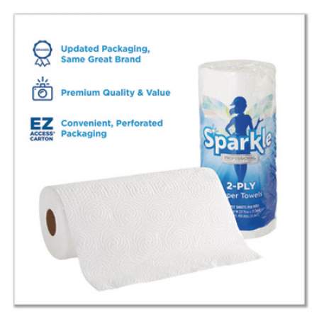 Georgia Pacific Professional Sparkle ps Premium Perforated Paper Kitchen Towel Roll , White, 8 4/5 x 11, 85/Roll, 15 Roll/Carton (2717714)