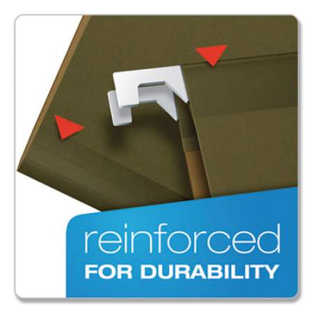 Pendaflex Ready-Tab Reinforced Hanging File Folders, Letter Size, 1/3-Cut Tab, Standard Green, 25/Box (42620)