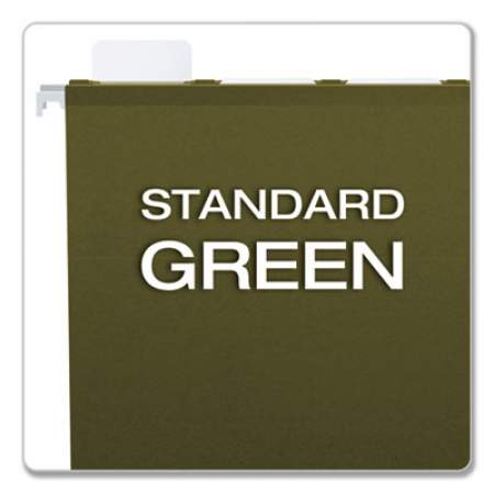 Letter 1/5 Tab Pendaflex 415215 Hanging File Folders Standard Green 25/Box 