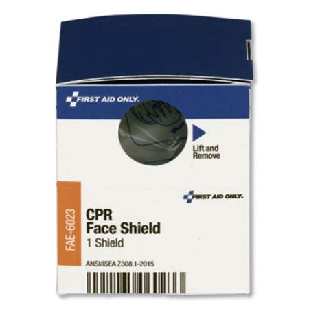 First Aid Only SmartCompliance CPR Face Shield and Breathing Barrier, Plastic, One Size Fits Most (FAE6023)