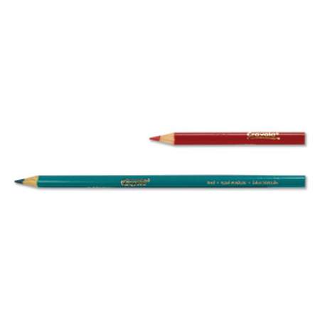 Crayola Short Colored Pencils Hinged Top Box with Sharpener, 3.3 mm, 2B (#1), Assorted Lead/Barrel Colors, 64/Pack (683364)