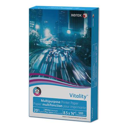 Xerox Vitality Multipurpose Print Paper, 92 Bright, 20 lb, 8.5 x 14, White, 500/Ream (3R02051)