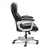 Sadie 3-Fifteen Executive High-Back Chair, Supports Up to 225 lb, 20" to 24.8" Seat Height, Black Seat/Back, Chrome Base (VST315)