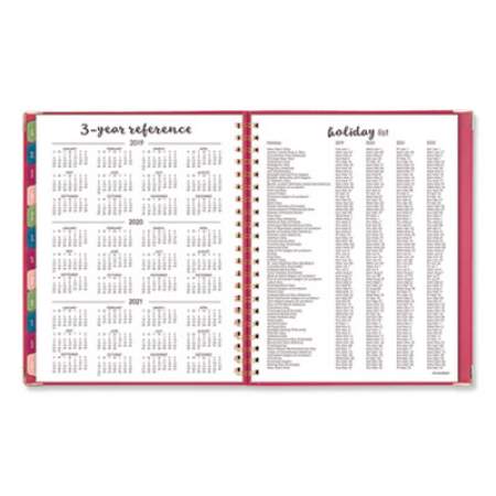 AT-A-GLANCE Harmony Weekly/Monthly Hardcover Planner, 11 x 8.5, Berry Cover, 13-Month (Jan to Jan): 2021 to 2022 (609990559)
