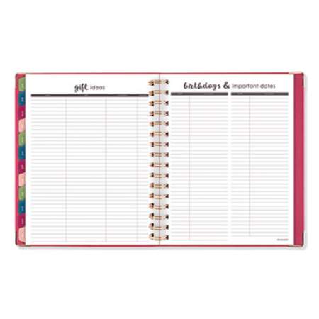 AT-A-GLANCE Harmony Weekly/Monthly Hardcover Planner, 8.75 x 7, Berry Cover, 13-Month (Jan to Jan): 2021 to 2022 (609980559)
