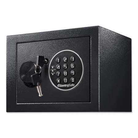 Sentry Safe Electronic Security Safe, 0.14 cu ft, 9w x 6.6d x 6.6h, Black (X014E)