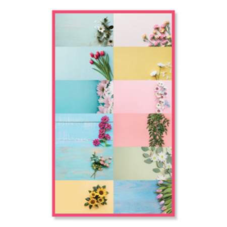 Blueline Romantic Monthly Desk Pad Calendar, Floral Photography, 17.75 x 10.88, Black Binding, Clear Corners, 12-Month (Jan-Dec): 2022 (C195112)