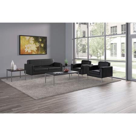 HON Corral Reception Seating Sofa, 67w x 28d x 30.5h, Black Bonded Leather (VL888SB11)
