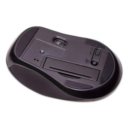 Innovera Mid-Size Wireless Optical Mouse with Micro USB, 2.4 GHz Frequency/32 ft Wireless Range, Right Hand Use, Black (61500)