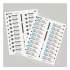 Avery The Mighty Badge Name Badge Inserts, 1 x 3, Clear, Inkjet, 20/Sheet, 5 Sheets/Pack (71209)