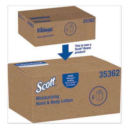 Scott Control Moisturizing Hand and Body Lotion, 1 L Bottle, Fresh Scent, 6/Carton (35362CT)