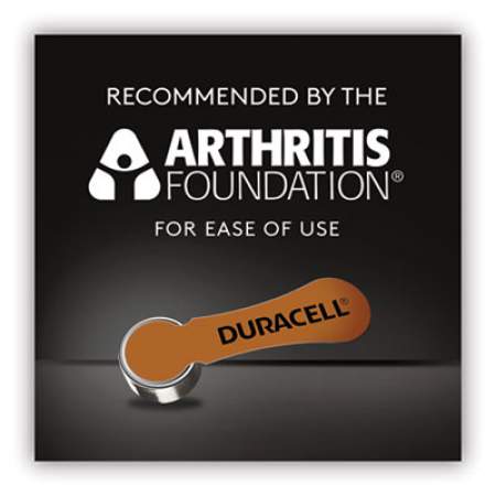 Duracell Hearing Aid Battery, #10, 8/Pack (DA10B8ZM10)
