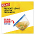 Mini Round Food Storage Containers, 4 oz, Clear/Blue, Plastic, 8/Pack (70240PK)