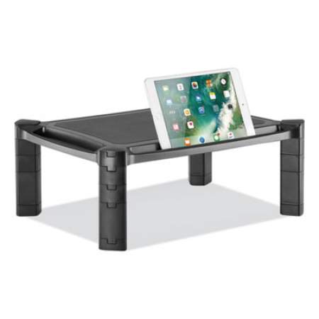 Innovera Large Monitor Stand with Cable Management, 12.99" x 17.1" x 6.6", Black, Supports 22 lbs (55051)