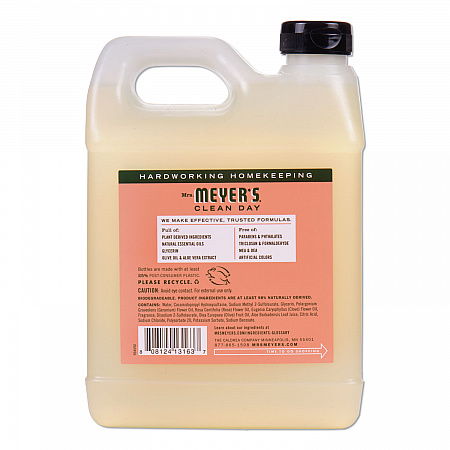 Clean Day Liquid Hand Soap Refill, Geranium Scent, 33 oz, 6/Carton (651341)