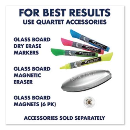 Quartet Infinity Black Glass Magnetic Marker Board, 48 x 36 (G4836B)