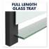 Quartet Evoque Magnetic Glass Marker Board with Black Aluminum Frame, 74 x 42, White (G7442BA)