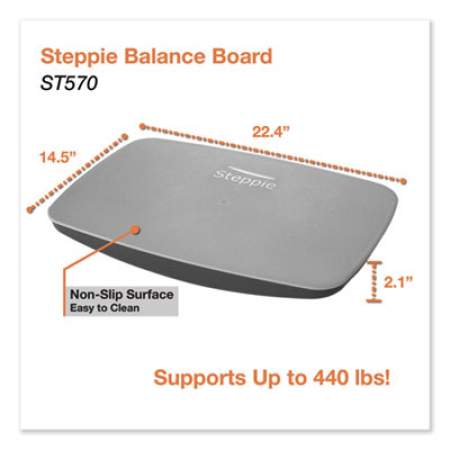 Victor Steppie Balance Board, 22.5w x 14.5d x 2.13h, Two-Tone Gray (ST570)