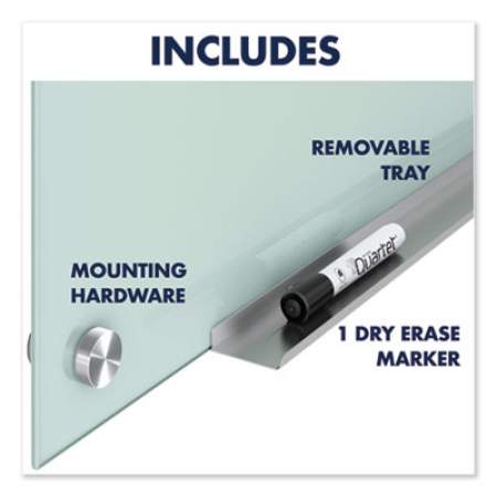 Quartet Infinity Glass Marker Board, Frosted, 36 x 24 (G3624F)