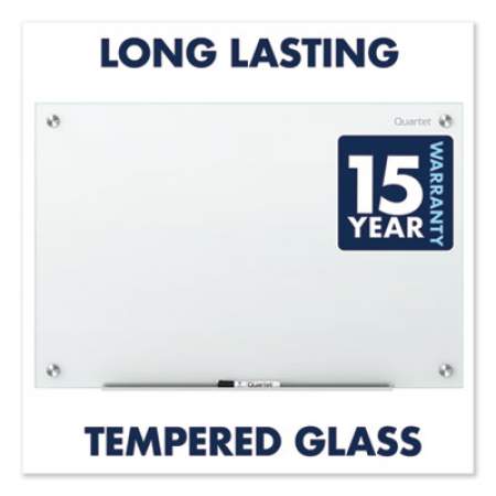 Quartet Infinity Magnetic Glass Marker Board, 96 x 48, White (G9648W)