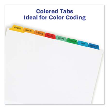 Avery Print and Apply Index Maker Clear Label Dividers, 8 Color Tabs, Letter, 25 Sets (11424)