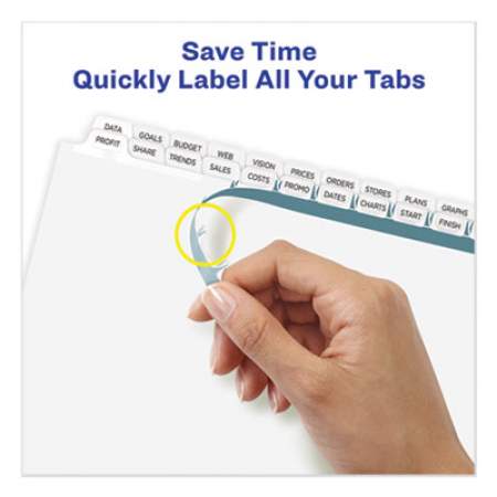 Avery Index Maker Print and Apply Clear Label Double Column Dividers, 24-Tab, Letter (13151)