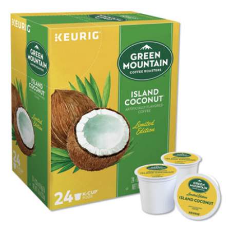 Green Mountain Coffee Island Coconut Coffee K-Cup Pods, 96/Carton (6720CT)