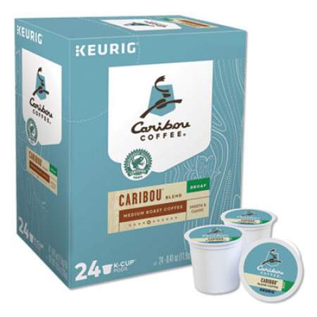 Caribou Coffee Caribou Blend Decaf Coffee K-Cups, 24/Box (6995)