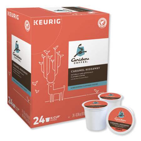 Caribou Coffee Caramel Hideaway K-Cups, Mild Roast, 24/Box (6996)