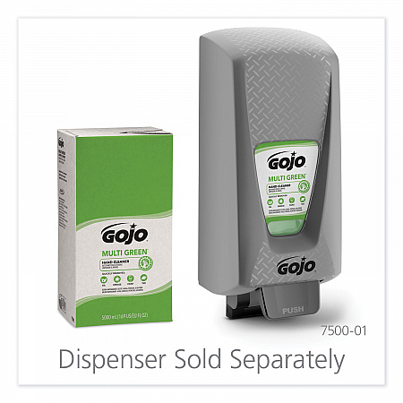 MULTI GREEN Hand Cleaner, Refill for GOJO PRO TDX Dispenser, Citrus Scent, 5,000 mL, 2/Carton (7565)