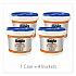 FAST TOWELS Hand Cleaning Towels, 9 x 10, Fresh Citrus, Blue, 130/Bucket, 4 Buckets/Carton (6298)