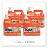 GOJO NATURAL ORANGE Pumice Hand Cleaner, Citrus, 0.5 gal Pump Bottle, 4/Carton (095804)