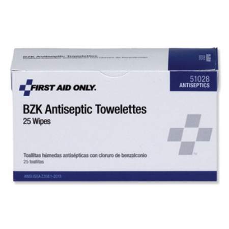 PhysiciansCare by First Aid Only First Aid Antiseptic Towelettes, 25/Box (51028)