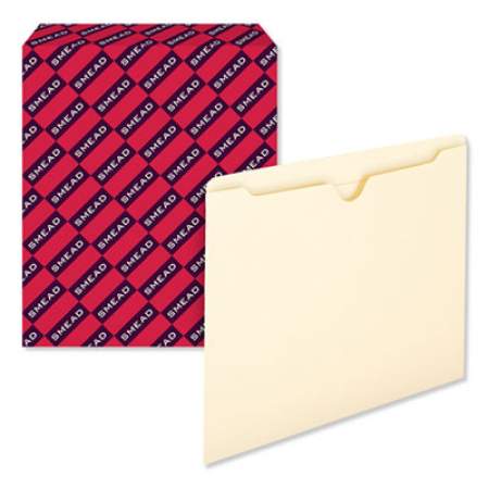 Smead Manila File Jackets, 2-Ply Straight Tab, Letter Size, Manila, 100/Box (75500)