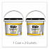 Scrubbing Towels, Hand Cleaning, Orange Scent, White/Yellow, 170/Bucket, 2 Buckets/Carton (639802)