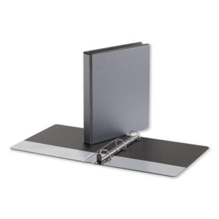 Universal Deluxe Easy-to-Open D-Ring View Binder, 3 Rings, 1" Capacity, 11 x 8.5, Black (30711)