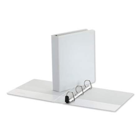 Universal Deluxe Easy-to-Open D-Ring View Binder, 3 Rings, 1.5" Capacity, 11 x 8.5, White (30722)