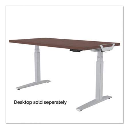 Fellowes Levado Height Adjustable Desk Base, 72" x 48" x 21.1" to 47.2", Silver (9650701)