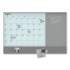 U Brands 3N1 Magnetic Glass Dry Erase Combo Board, 48 x 36, Month View, White Surface and Frame (3198U0001)