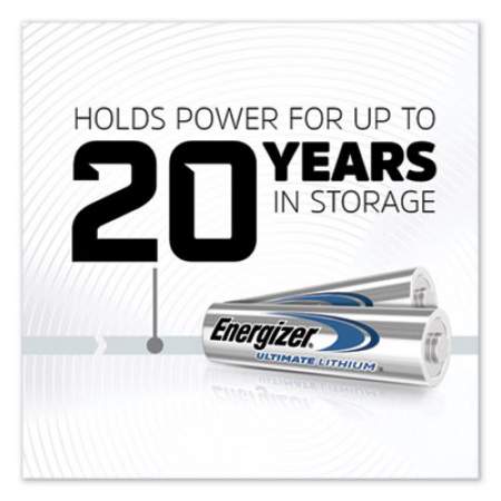 Energizer Ultimate Lithium AA Batteries, 1.5 V, 12/Pack (L91SBP12)