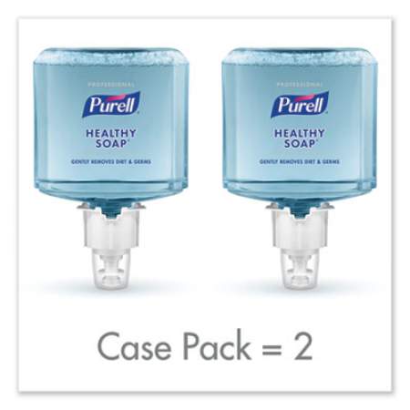 PURELL Healthcare HEALTHY SOAP Gentle and Free Foam, Fragrance-Free, 1,200 mL, For ES4 Dispensers, 2/Carton (507202)