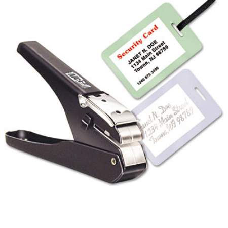 McGill Handheld Badge/Slot Punch, 9/16" x 1/8" Horizontal Slot, Black/Chrome (MCG16500)