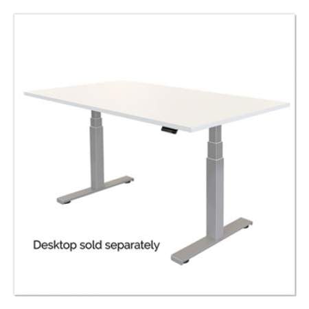Fellowes Cambio Height Adjustable Desk Base, 72" x 30" x 24.75" to 50.25", Silver (9682001)